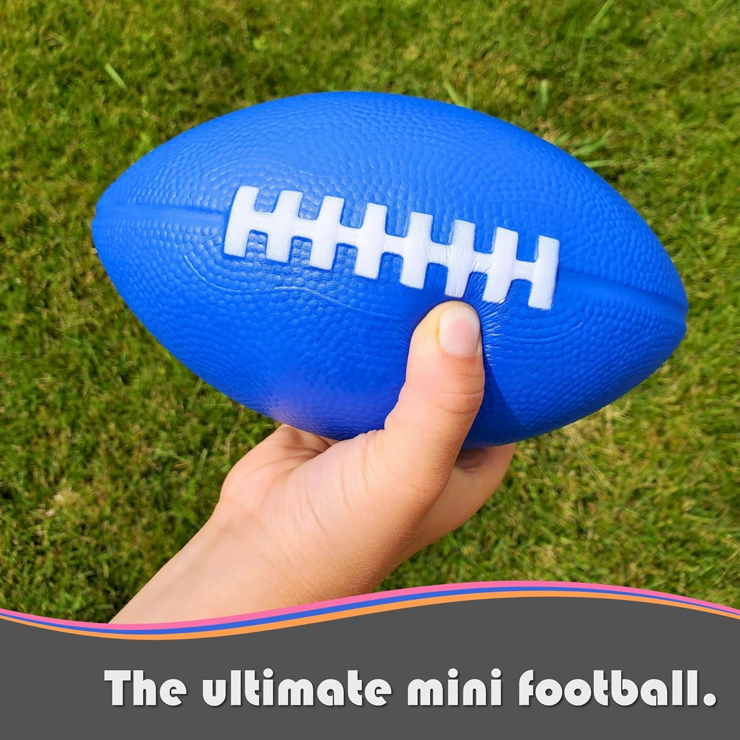 Foam Kids Football - 7.25' Small, Soft Football - Toddler Mini 3 Pack