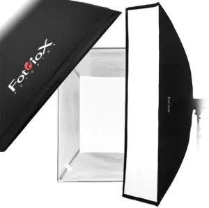 Fotodiox Pro 24"x80" Softbox Plus Grid/Eggcrate for Studio Strobe/Flash with Soft Diffuser and Dedicated Speedring, for Broncolor (Impact), and Visatec Strobe/Flash Light