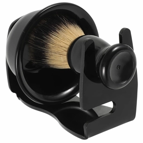 FRCOLOR 1set Shaving Men Complete Grooming Kit Lathering Bowl Nylon Brush Stand Shaving Accessories for Home Shop Use