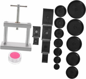 FRCOLOR Quartz Watch Battery Replacement Tool Kit Watch Back Case Opener Press Tool Set