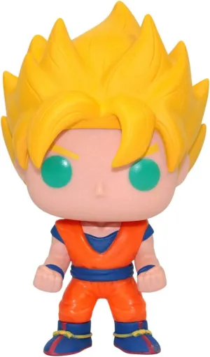Funko POP! Anime: Dragonball Z Glow In The Dark Super Saiyan Goku Action Figure EE Exclusive