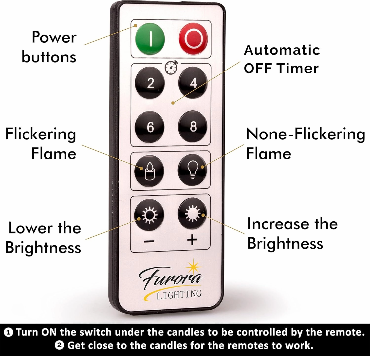 FURORA LIGHTING Ivory Real Wax Flameless Candles with Remote and Timer, 4 Pillars and 4 Votives Pack of 8, Flameless Flickering Candles for Home Décor, Battery Included