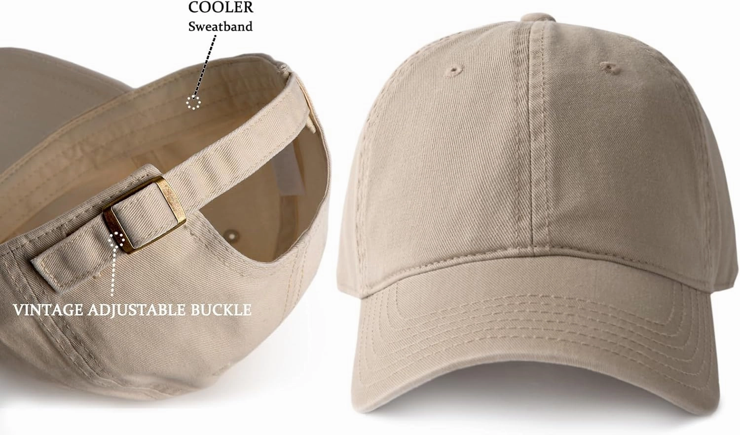 FURTALK Men and Women Vintage Washed Distressed Cotton Baseball Cap Plain Blank Adjustable Classic Baseball Hat Cap