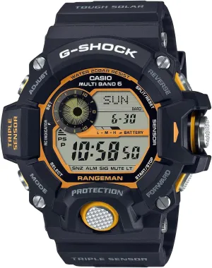 G-Shock GW9400Y-1 Rangeman Atomic Solar Yellow Black, Black, Modern, Black, Modern