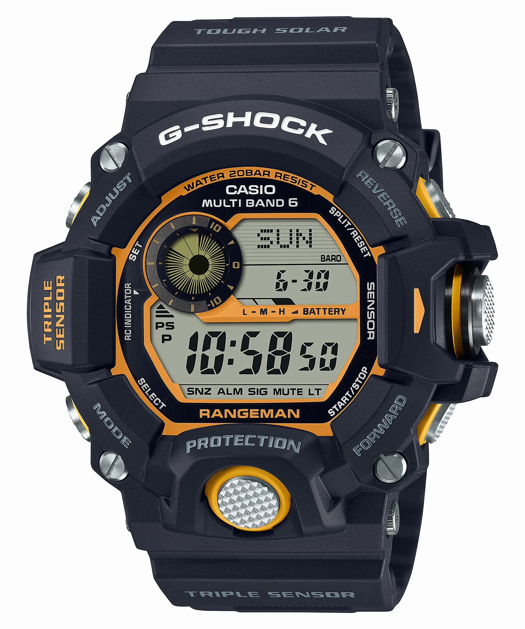 G-Shock Rangeman Yellow Accent Series GW9400Y-1D