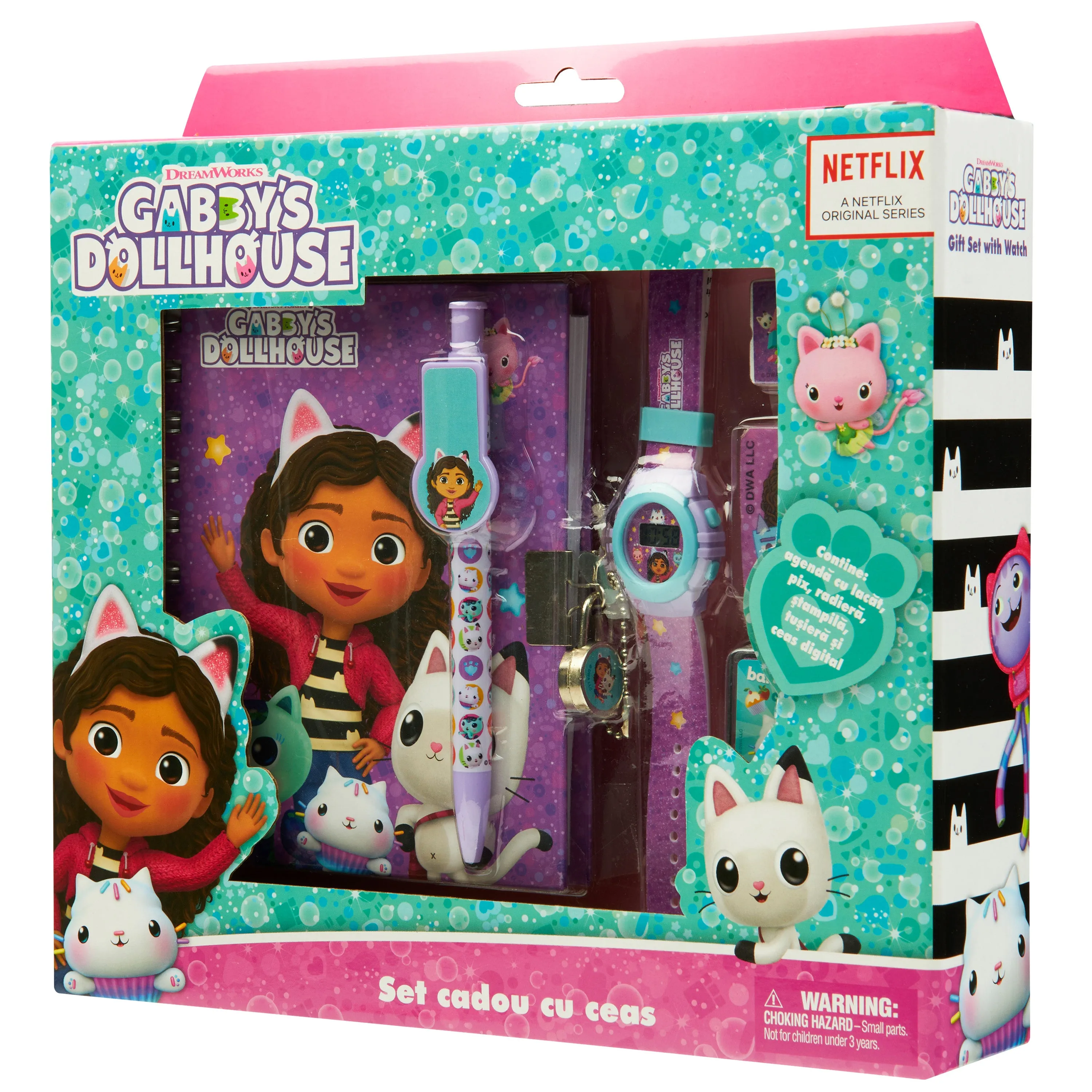 Gabby's Dollhouse Kids Watch and Accessories Set