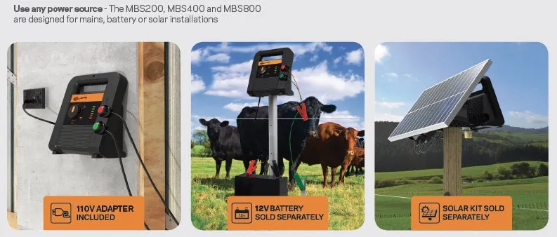 Gallagher MBS400 Fence Charger / 60 Mile / 280 Acre