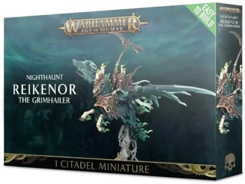 Games Workshop Warhammer AoS - Easy to Build: Nighthaunt Reikenor The Grimhailer, Black