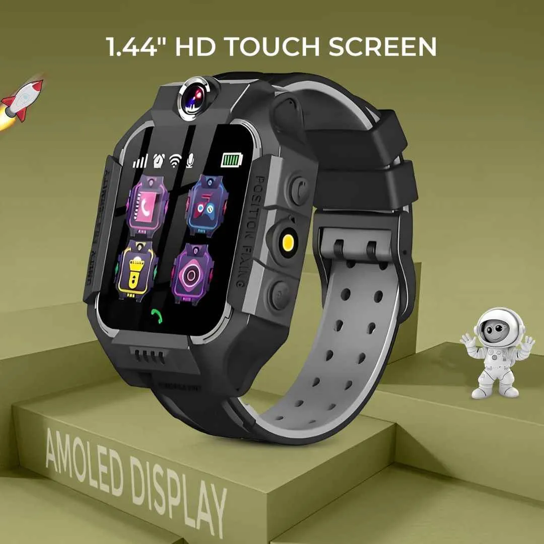 GameSir Q18 Kids Smart Watch 1.44" TFT Display 3G / 4G SIM Support (Black)