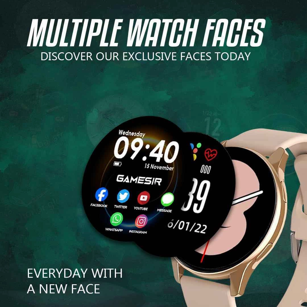 GameSir EVO Vista Premium Smartwatch, 1.3” HD Display Bluetooth Calling
