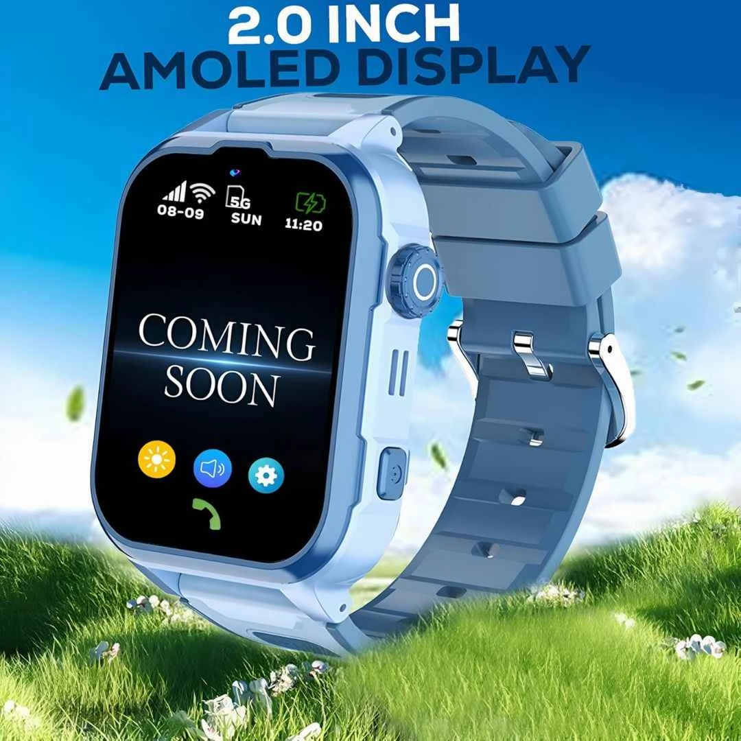 GameSir Musk 5G/4G Kids Smart Watch with GPS Tracker, SIM Calling