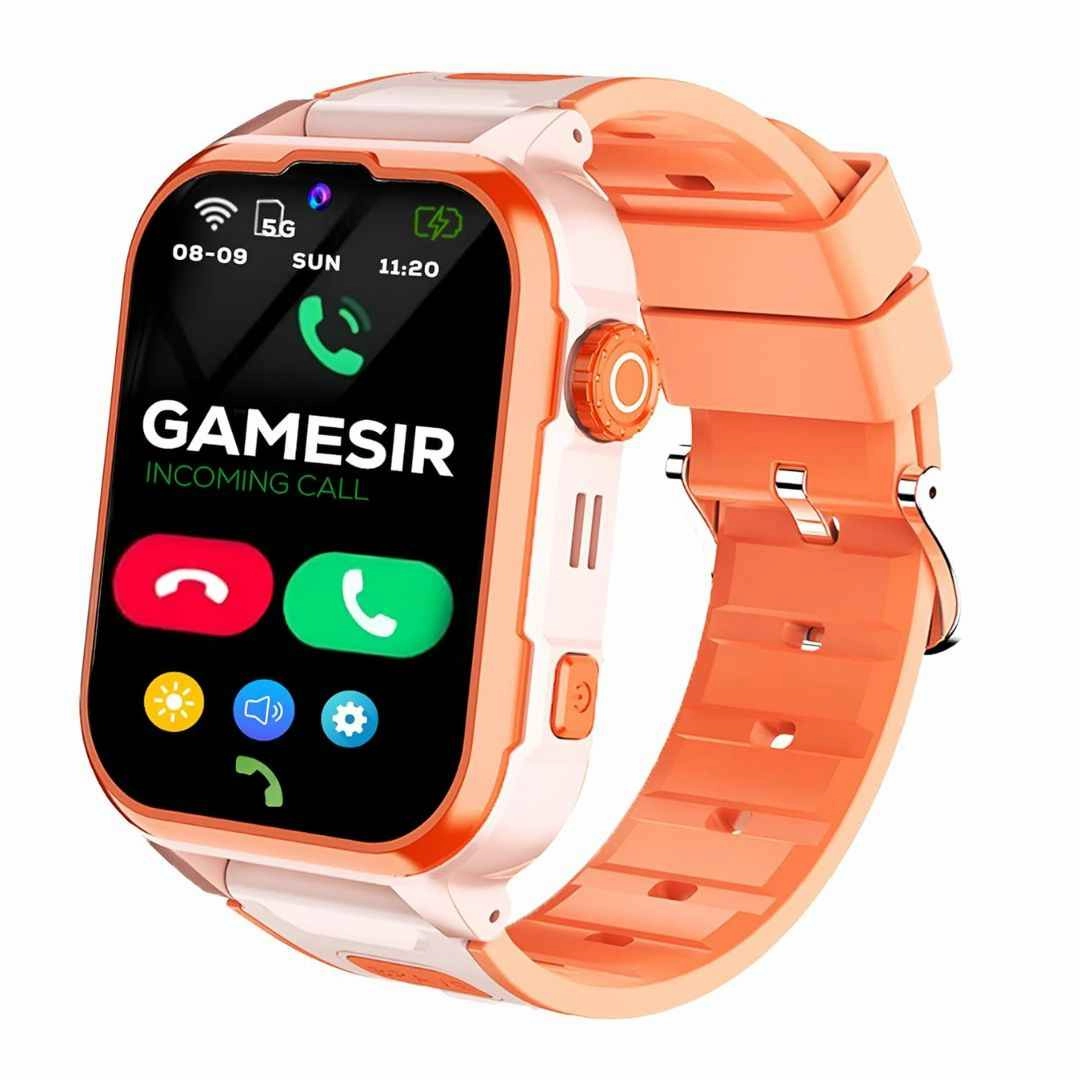 GameSir Musk 5G/4G Kids Smart Watch with GPS Tracker, SIM Calling