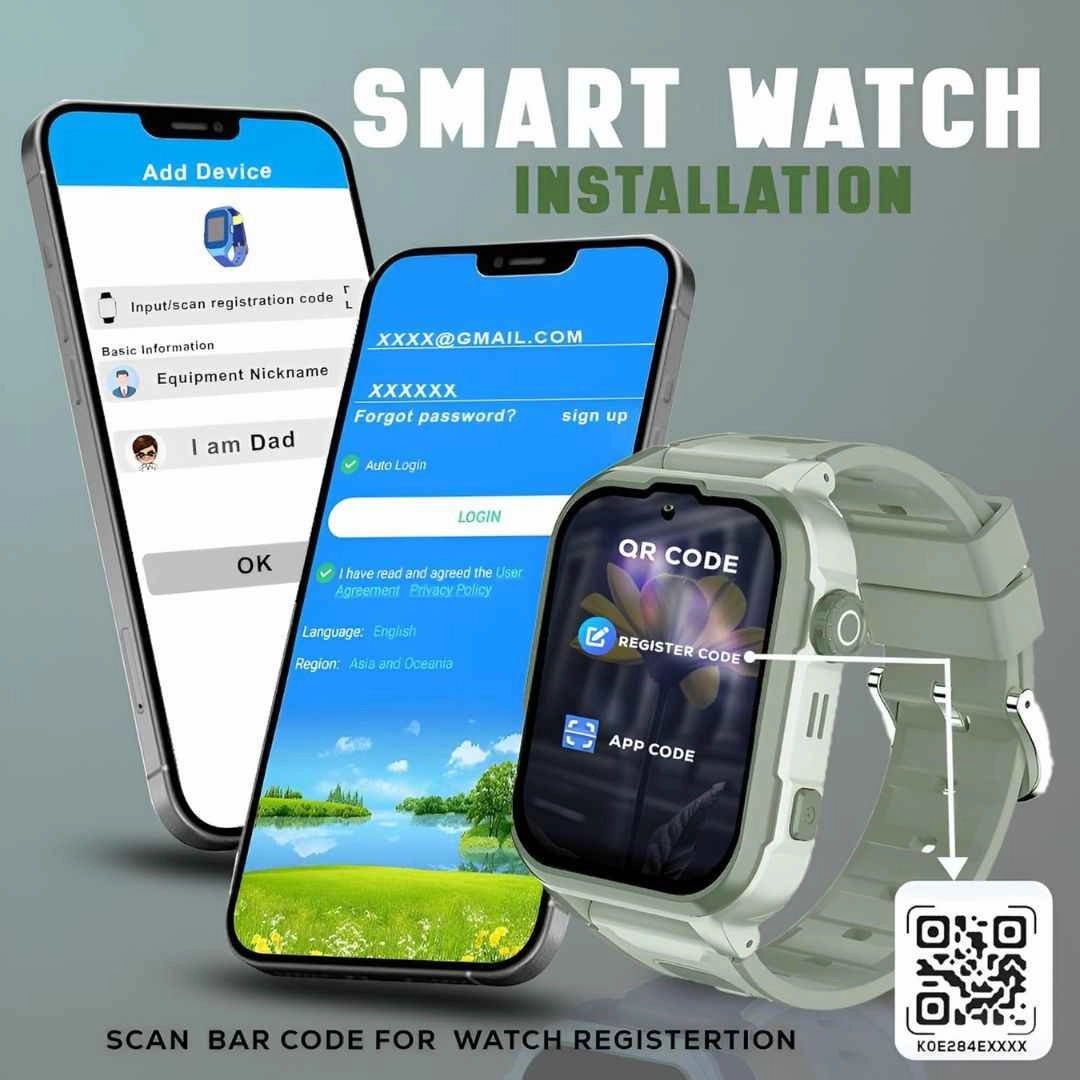 GameSir Musk 5G/4G Kids Smart Watch with GPS Tracker, SIM Calling