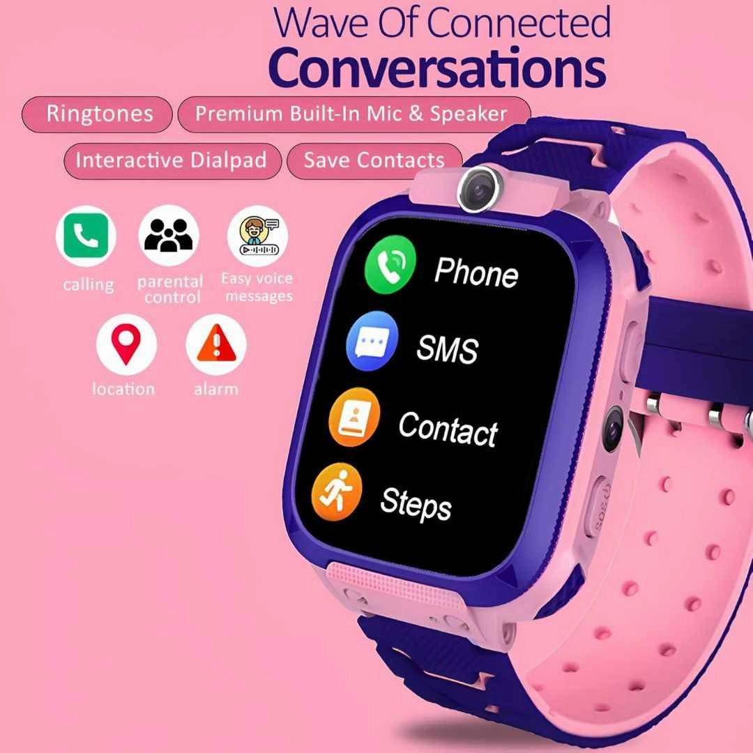 GameSir Q18 Kids Smart Watch 1.44" TFT Display 3G / 4G SIM Support (Pink)