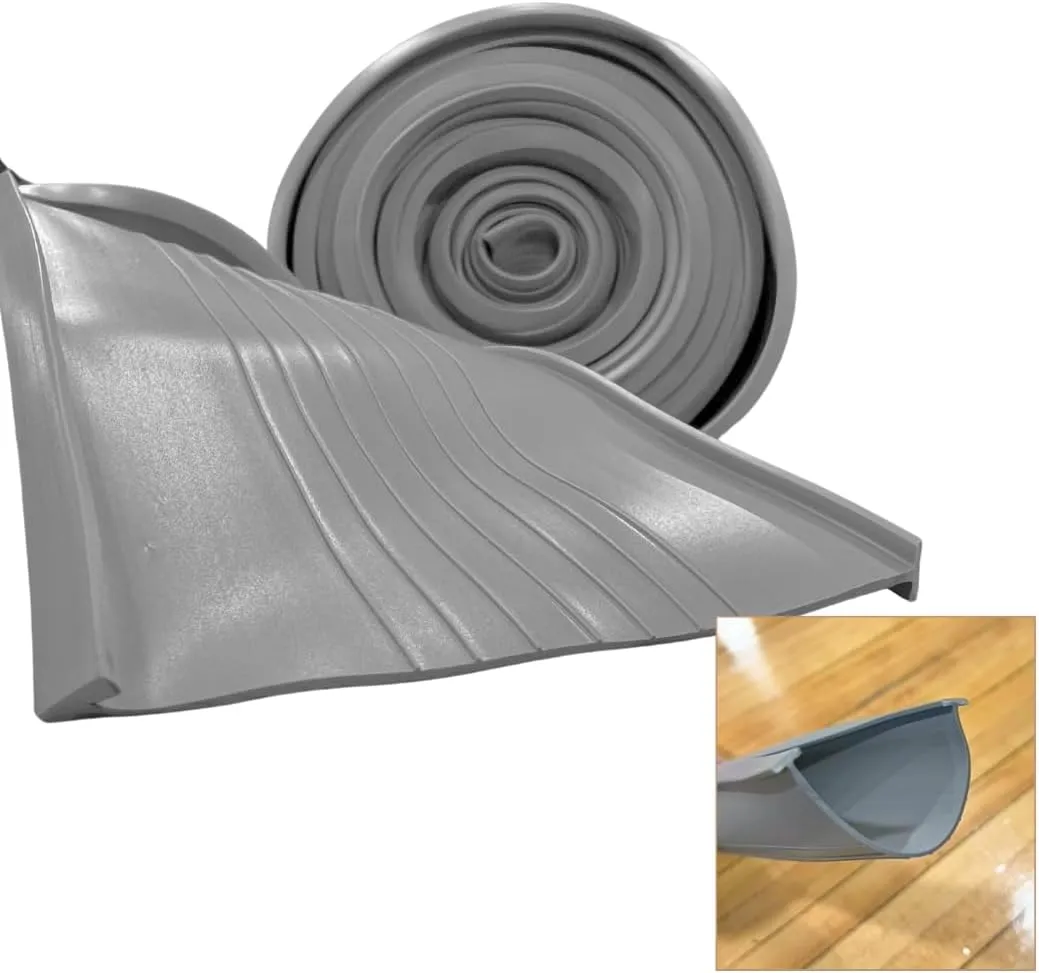 Garage Door Bottom Seal 20 Ft – Universal Weather Stripping Threshold w/ 5/16" T-End, Heavy-Duty Rubber Seal Replacement, 3 ¾" Wide, Compatible with Amarr, Clopay & More – Gray
