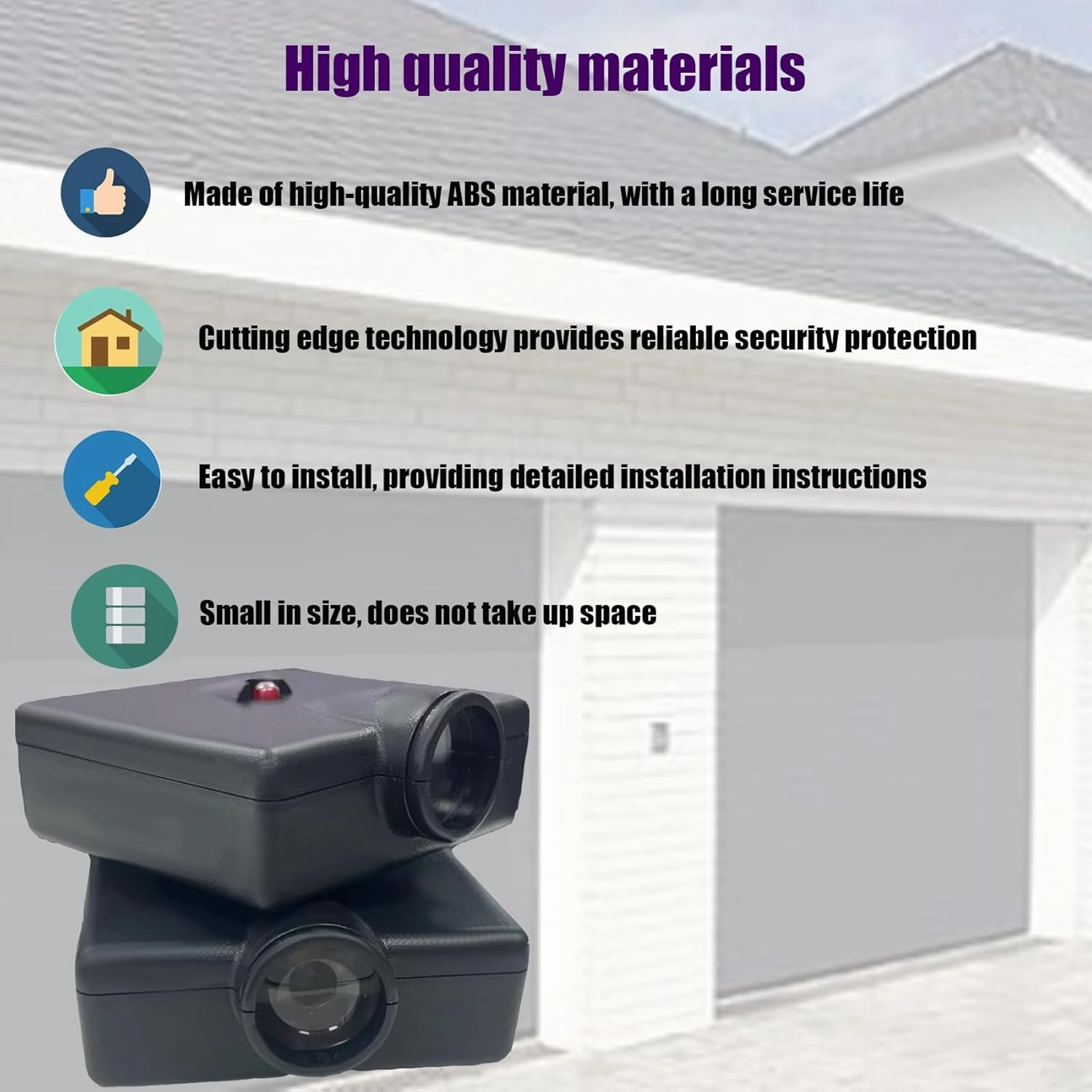 Garage Door Sensor GSTB-R STB-BL, Replacement for Genie/Overhead Garage Door Sensors, Garage Sensor for Genie Garage Door Openers Manufactured After 1993. (Receiving&Sending).