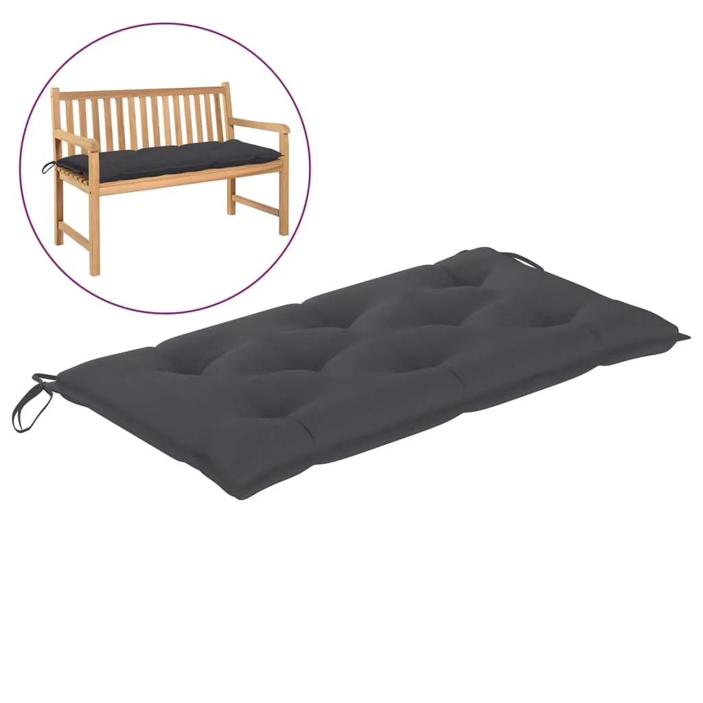 Garden Bench Cushion Anthracite 43.3"x19.7"x2.8" Oxford Fabric
