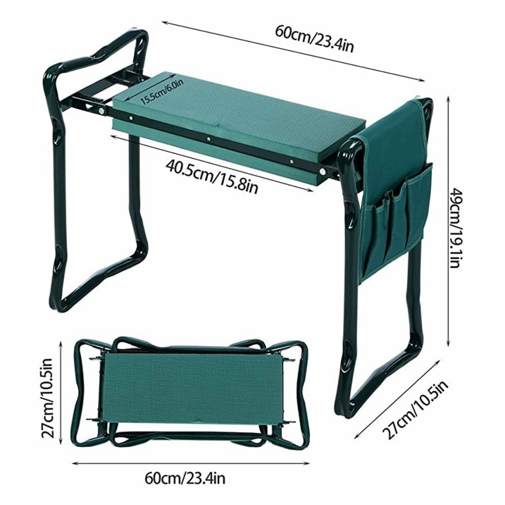 Garden Knee Tool - Heavy Duty Gardening Tool for Kneeling and Sitting to Prevent Knee & Back Pain