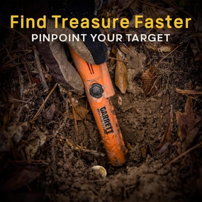 Garrett Pro-Pointer at & Edge Digger – Made in The USA - Waterproof Pinpointer, 20ft Submersible, Fast Retune, 3 Sensitivity Levels, Includes Sheath & Belt Holster