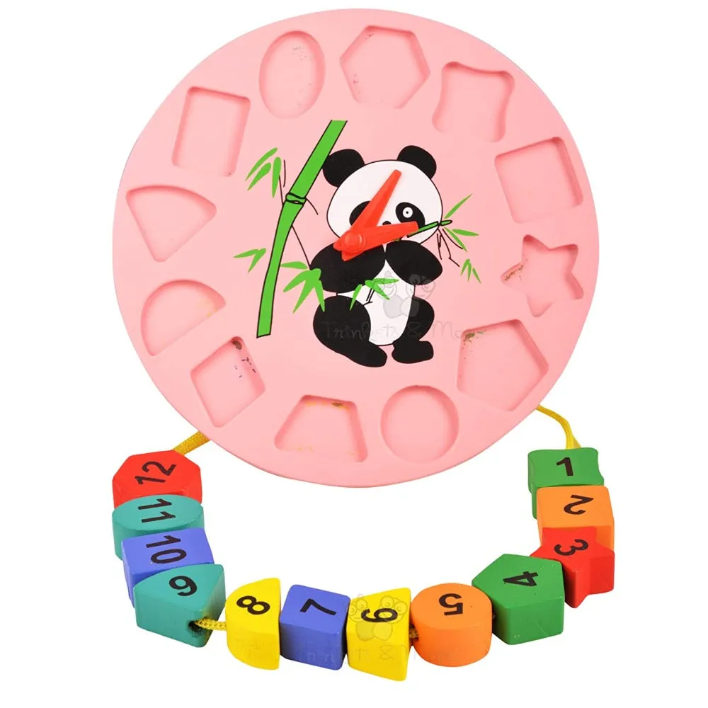 Geometric Shape Sorter Clock Panda (2-4 Years)