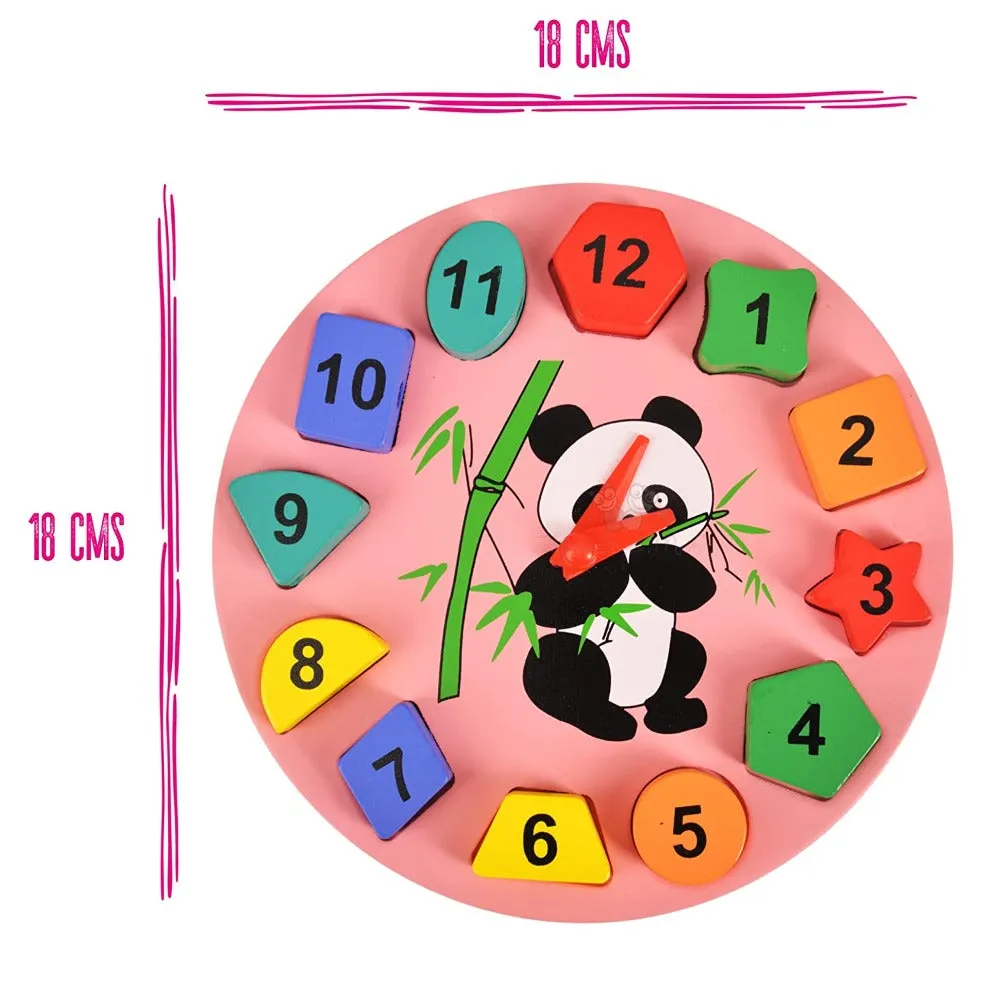 Geometric Shape Sorter Clock Panda (2-4 Years)