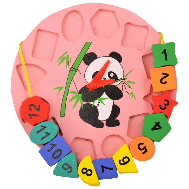 Geometric Shape Sorter Clock Panda (2-4 Years)