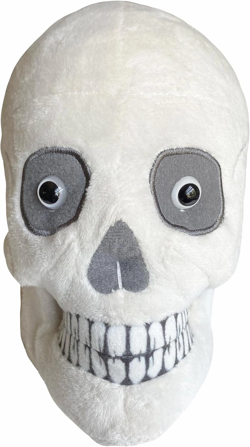 GIANTmicrobes Skull Plush, Skull Stuffed Animal, Anatomical Skull Gift, Halloween Skull Decor, Anatomy Skull, Human Skull Model Plushie, Skull Anatomy Model, Skull Pillow, Skull Toy, Sugar Skull