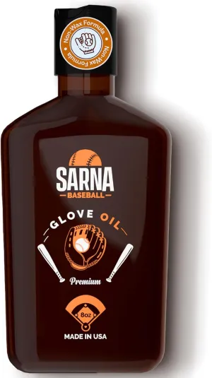 Glove Oil - 8 oz. – Softens & Breaks in Leather, Prevents Deterioration, Increases Durability – Premium Formula, Safe for Gloves, Mitts & Sports Gear – Made in USA