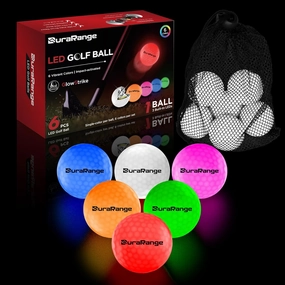 Glow in The Dark Golf Balls - Ultra Bright LED Golf Balls for Night Golf - Novelty Night Golf Gift for Men and Women | Backyard Practice Putting Green
