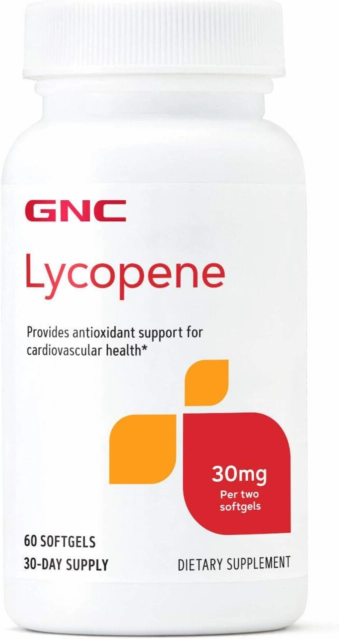 GNC Lycopene 30mg | Provides Support for Cardiovascular Health | 60 Softgels