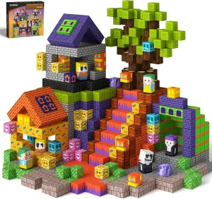 GobiDex Magnetic Blocks, 100PCS Building Toys for Kids 3 , Upgraded Zomblock STEM Sensory Magnets Construction Set, Birthday for Boys & Girls