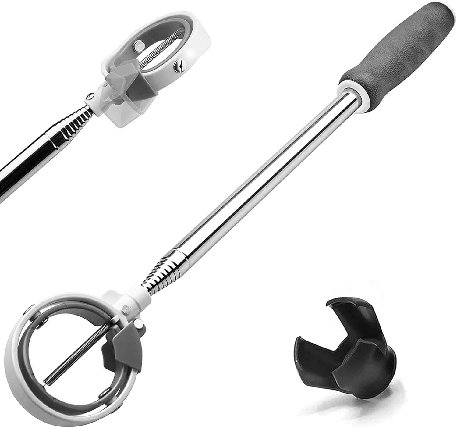 Golf Ball Retriever, Golf Ball Retrievers Telescopic for Water with Spring Release-Ready Head, Balls Retriever Tool Golf with Locking Clip, Grabber Tool, Golf Accessories Golf Gift for Men