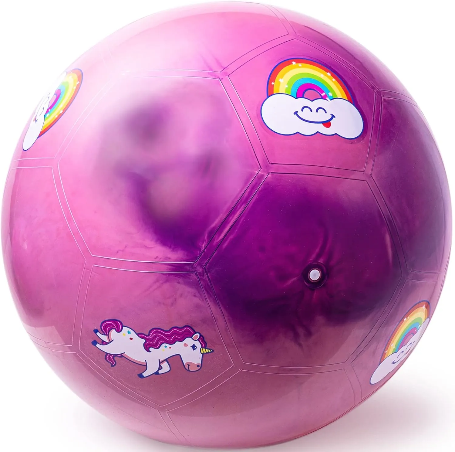 Good Banana Unicorn Giant Inflatable Soccer Ball - Made with Premium Grade Vinyl, 24" Across, White, Large (GSUNIC)