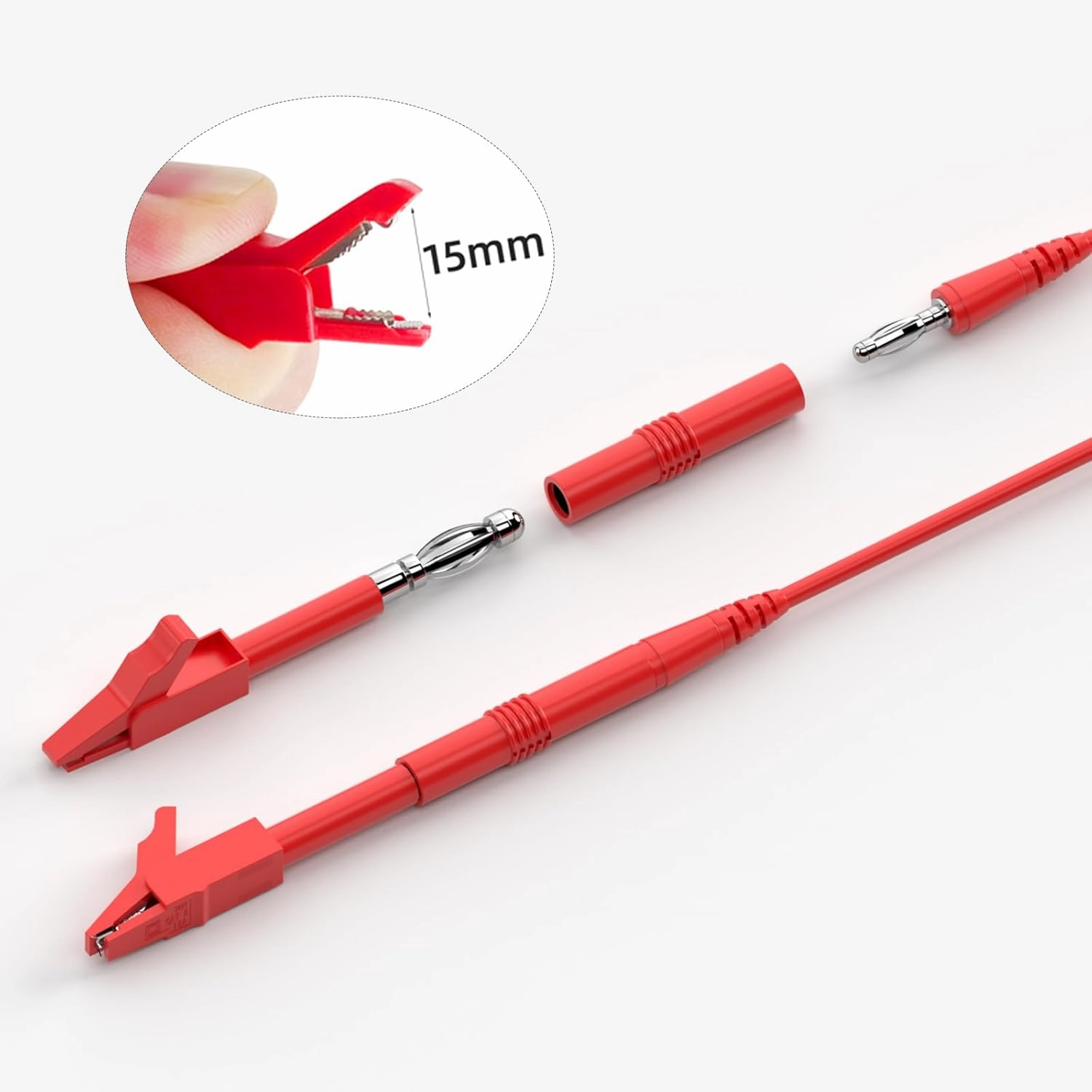 Goupchn Multimeter Test Leads Kit with Replaceable Probes Set, Banana Plug to Test Hook Leads, Alligator Clips and Wire Piercing Probes for Electrical Testing Automotive Diagnostic