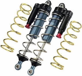 GPM for Arrma 1:5 KRATON 8S BLX-ARA110002 Upgrade Parts Aluminum 6061-T6 Rear L-Shape Piggy Back (Built-in Piston Spring) Adjustable Spring Dampers 187mm - Gray Silver