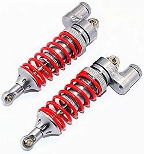 GPM For Traxxas E-Revo Brushless Edition Upgrade Parts Aluminum Front/Rear Adjustable L Shape Damper (85mm) - 1Pr Set Gray Silver