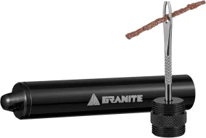 Granite Suture Tire Plug Kit, Compact Tubeless Flat Bicycle Tire Repair Kit with 2 Size Tire Plugs, Fix Mountain Bike and Road Bike Tire Punctures