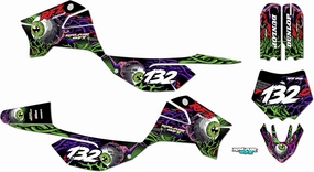 Graphics Kit for Apollo RFZ X4-X6 X14-X19 (All Years) CORE Series Purple 09 Mil - Dirt bike Custom Racing Graphics Decals Stickers Kit, no-plastics