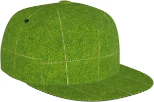 Green Grassland Unisex Adjustable Snapback Design Hat, for Daily Wear Outdoor Activities Clothing with