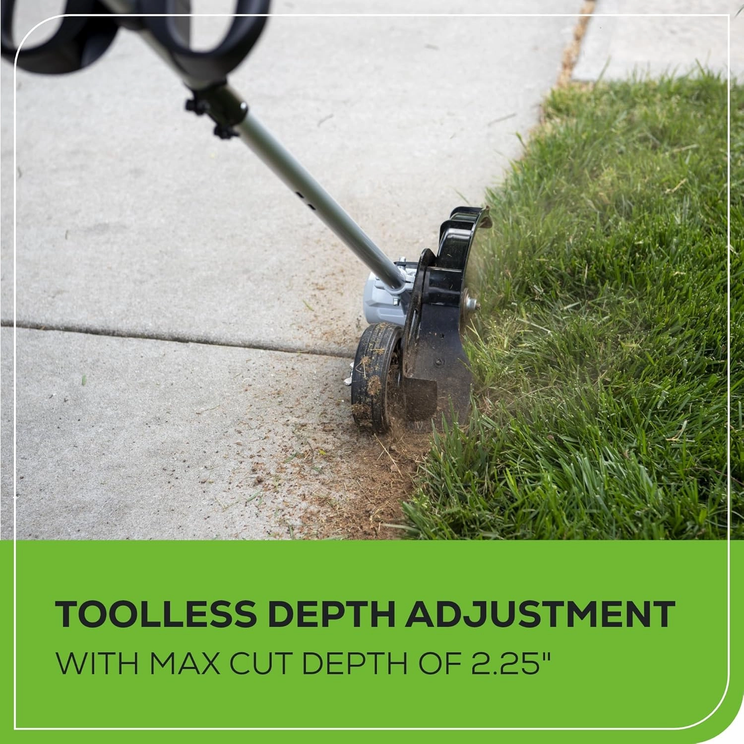 Greenworks 40V 8" Brushless Edger, 4.0Ah USB Battery and Charger Included