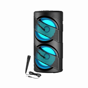 GTS-1309 Portable 6.5'' Bluetooth Speaker with Wired Mic, USB, TF, FM, TWS Support & Dual 15W Drivers (1200mAh Rechargeable Battery)