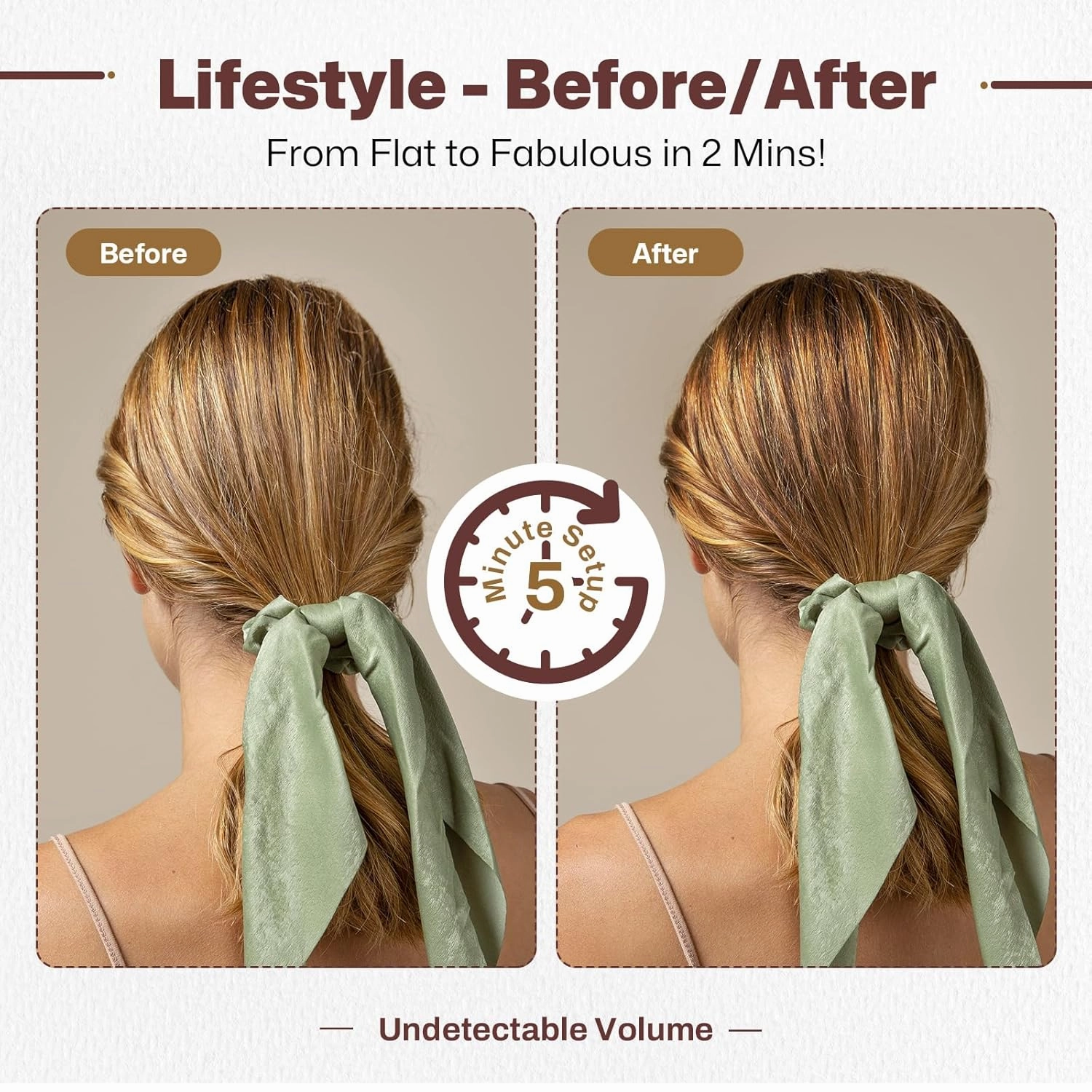Hair Padding for Updos | Volumizing Hair Donut Bun Maker | Sponge Hair Filler Pads & Undetectable Updo Tool | Includes Bobby Pins, U-Clips, Comb