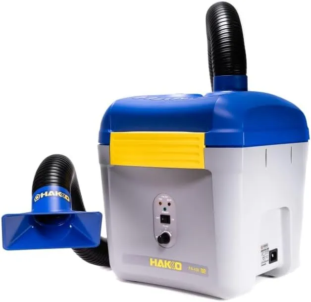 Hakko FA430-KIT1 - Two Port Fume Extractor with C1571 Duct Kit with Rectangular Nozzle