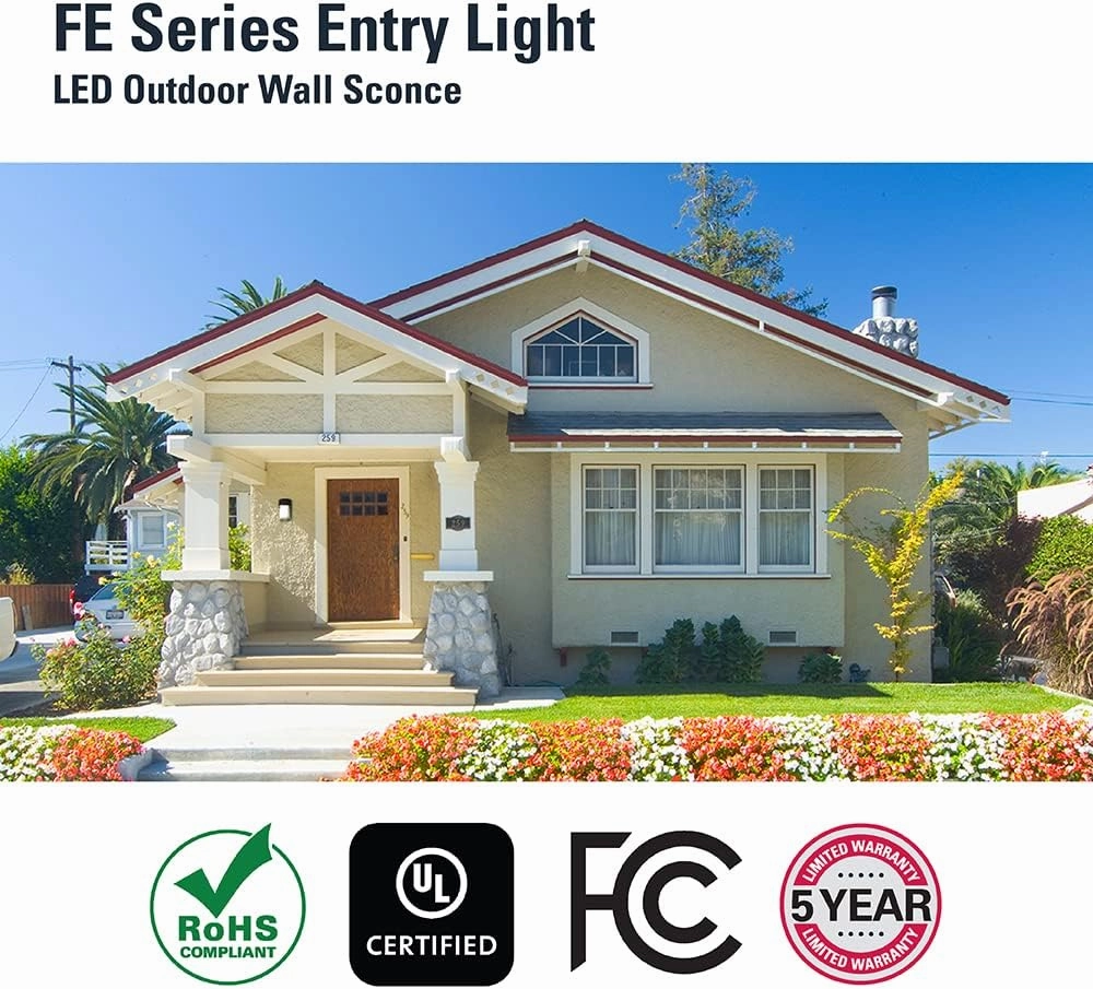 HALO FE 60-Watt Equivalent Integrated LED White Motion Sensing Dusk to Dawn Area Light, 3500K