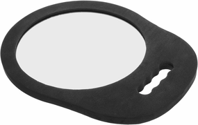 Handheld Barber Mirror with Handle Foam Design for Hairdressers Stylists High-Definition Reflection Ergonomic Lightweight for Salon Use Personal Grooming