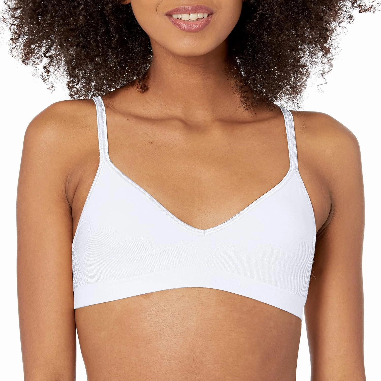 Hanes Ultimate Wireless Seamless Bra, Comfy Fit Padded Bra with Comfort Band