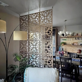 Hanging Tiles Room Separators