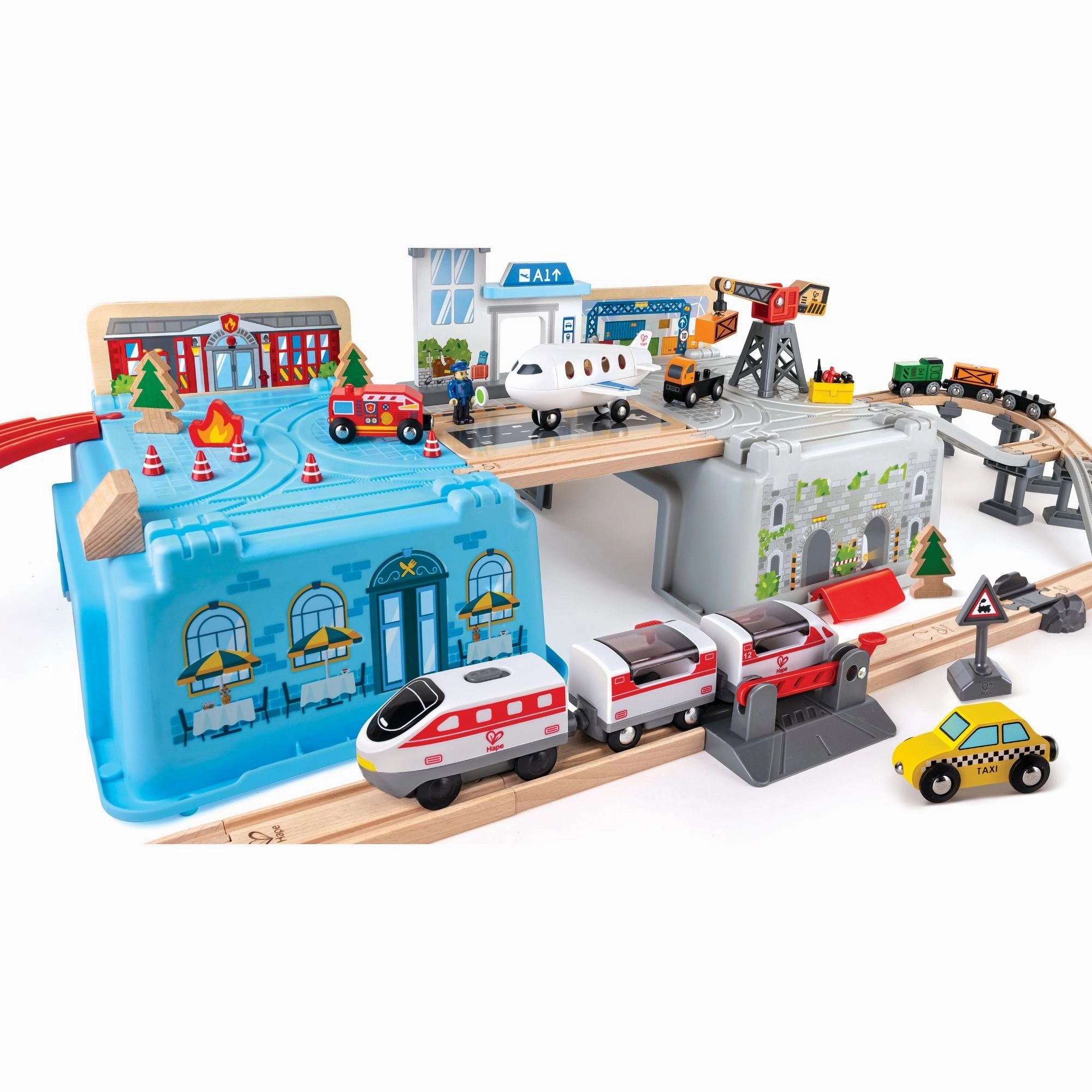 Hape Super Cityscape Transport Bucket Set