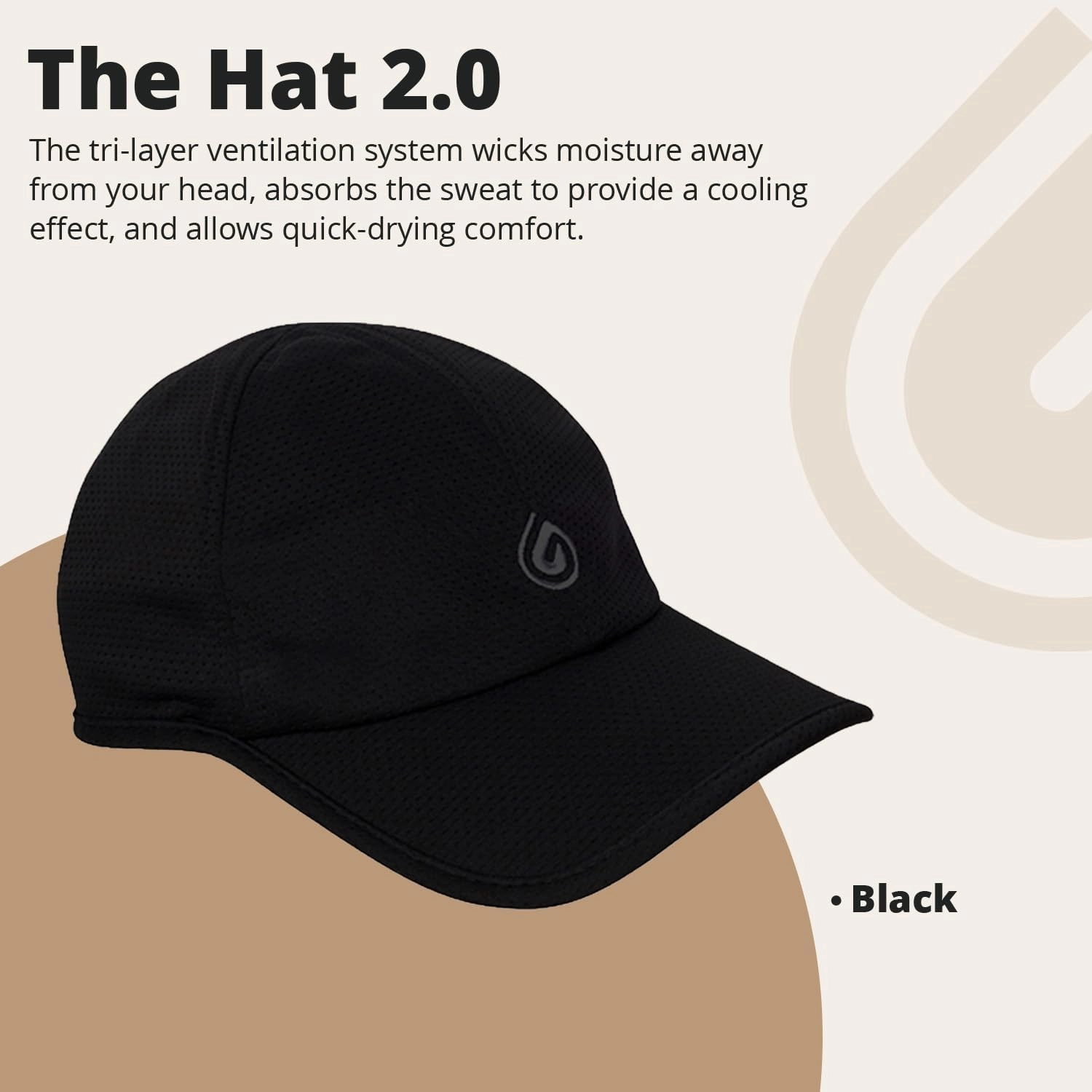 Hat 2.0, Tri-Layer EvapoCOOL Ventilation Technology, Adjustable Fit, Moisture-Wicking