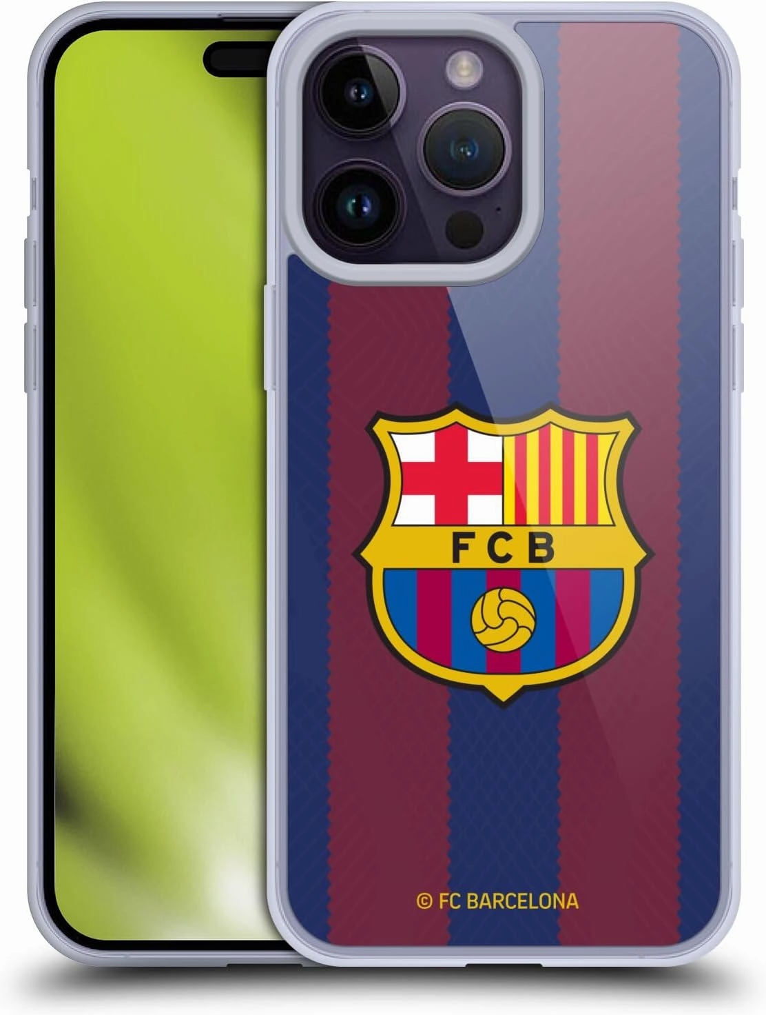 Head Case Designs Officially Licensed FC Barcelona Home 2023/24 Crest Kit Soft Gel Case Compatible with Apple iPhone 14 Pro Max